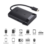 Cable Matters 10Gbps USB-C Multiport Data Hub with USB, UHS II Card Reader, and SATA