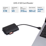 Cable Matters 10Gbps USB 3.1 Multiport Data Hub with USB, UHS II Card Reader, and SATA