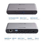 Cable Matters Thunderbolt 3 Docking Station with Dual 4K DisplayPort & 60W Power Delivery