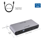 Cable Matters Thunderbolt 3 Docking Station with Dual 4K DisplayPort & 60W Power Delivery