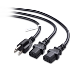 Cable Matters Computer Power Cord Splitter (NEMA 5-15P to 2X IEC C13)