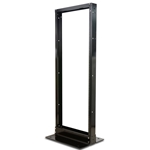 Cable Matters 27U Two-Post Open Relay Rack 19” in Black