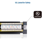 Cable Matters [UL Listed] 12-Port Cat6 Vertical Mini Patch Panel with 89D Bracket