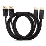 Cable Matters 2-Pack DisplayPort to HDTV Cable 6 Feet