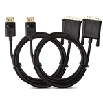 Cable Matters 2-Pack DisplayPort to DVI Cable 6 Feet