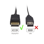 Cable Matters 2-Pack DisplayPort to DVI Cable 6 Feet