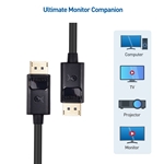 Cable Matters 2-Pack DisplayPort Cable 6 Feet - 4K Ready