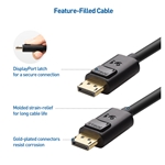 Cable Matters 2-Pack DisplayPort Cable 6 Feet - 4K Ready