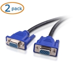 Cable Matters 2-Pack VGA Splitter Cable / VGA Y Splitter - 1 Foot