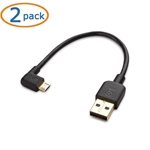 Cable Matters 2-Pack Right-Angle USB Power Cable 6 Inches