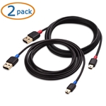 Cable Matters 2-Pack USB 2.0 to Mini USB Cable
