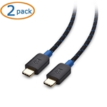 Cable Matters 2-Pack Braided USB-C to USB-C Cable