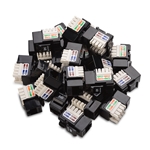 Cable Matters 25-Pack Cat6 RJ45 Keystone Jack and Punch-Down Stand