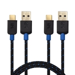 Cable Matters 2-Pack Braided USB-C to USB Cable
