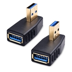 Cable Matters Combo Pack 90 Degree Left Angle and Right Angle USB 3.0 Adapter