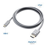 Cable Matters USB C to DisplayPort Cable (Works With Chromebook Certified) Supporting 4K 60Hz 6 Feet