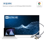 Cable Matters USB C to DisplayPort Cable (Works With Chromebook Certified) Supporting 4K 60Hz 6 Feet