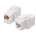 Cable Matters 2-Pack 1-Port Keystone Jack Wall Plate with Cat6 RJ45 Insert in White