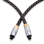 Cable Matters 2-Pack Braided Toslink Digital Optical Audio Cable