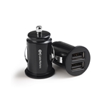 Cable Matters 2-Pack 24W/4.8A Mini Dual USB Car Charger in Black