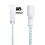 Cable Matters 2-Pack Braided Low Profile Power Extension Cord