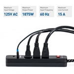 Cable Matters 2-Pack 3-Outlet Surge Protector Power Strip with USB Charging Ports with Low Profile Plug