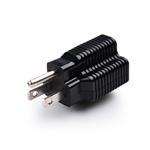 Cable Matters 3-Pack 15 Amp to 20 Amp Adapter Plug in Black (NEMA 5-15 to 5-20R)