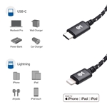 Cable Matters MFi Certified Premium Aluminum USB C to Lightning Cable