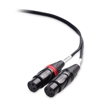 Cable Matters 3.5mm (1/8 Inch) TRS to 2 XLR Cable, Male to Female Aux to Dual XLR Breakout Cable