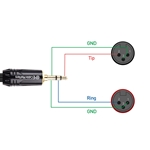 Cable Matters 3.5mm (1/8 Inch) TRS to 2 XLR Cable, Male to Female Aux to Dual XLR Breakout Cable