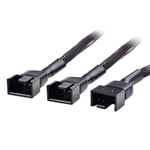 Cable Matters 2-Pack 3-Fan Splitter Cable with SATA Power - 16 Inches