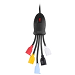 Cable Matters 5-Outlet Power Cord Splitter with Color Coded Receptacles