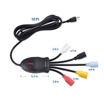 Cable Matters 5-Outlet Power Cord Splitter with Color Coded Receptacles