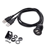 Cable Matters Car Stereo Dual USB Port Extender Cable 3 Feet