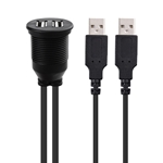 Cable Matters Car Stereo Dual USB Port Extender Cable 3 Feet