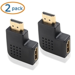 Cable Matters 2-Pack 90 Degree Vertical Flat HDMI Adapter