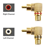 Cable Matters 2-Pack Right Angle RCA Adapters