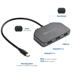 Cable Matters Triple 4K Mini DisplayPort MST Hub with Dual DisplayPort and HDMI