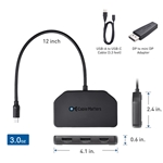 Cable Matters Triple 4K Mini DisplayPort MST Hub with Dual DisplayPort and HDMI