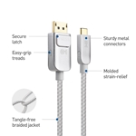 Cable Matters Pro Series USB-C to DisplayPort Cable