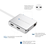 Cable Matters Pro Series USB-C Multiport Hub with Dual DisplayPort
