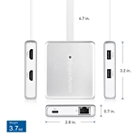 Cable Matters Pro Series USB-C Multiport Hub with Dual DisplayPort