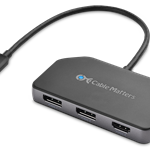 Cable Matters USB-C Triple 4K DisplayPort MST Hub with Dual DisplayPort and HDMI for Windows