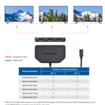 Cable Matters USB-C Triple 4K DisplayPort MST Hub with Dual DisplayPort and HDMI for Windows