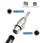 Cable Matters 2-Pack 6.35mm 1/4 Inch TRS to XLR Adapter