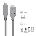 Cable Matters USB-IF Certified USB C to Micro USB 3.1 Gen 2 Cable (Works With Chromebook Certified) 10 Gbps 1.5 Feet