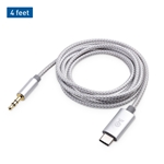 Cable Matters Braided Aluminum USB C to 3.5mm Aux Cable 4 Feet
