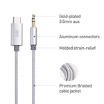 Cable Matters Braided Aluminum USB C to 3.5mm Aux Cable 4 Feet