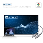Cable Matters USB-IF Certified USB 3.1 Gen 1 USB C to USB C Cable (Works with Chromebook Certified) with 5 Gbps, 4K Video and 60W Power Delivery, 6 Feet