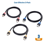 Cable Matters 3-Pack 48Gbps Ultra 8K HDMI Cable with 8K 120Hz and HDR